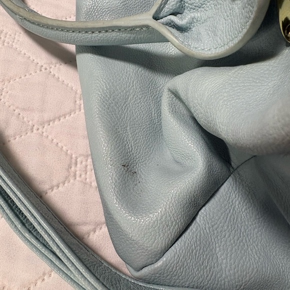 Steve Madden Light Blue/Mint Shoulder Bag Purse with Gold Hardware - Picture 7 of 16